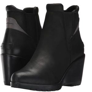 Sorel Womens After Hours Chelsea Wedge Boot black 7.5